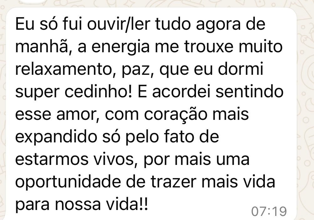Mensagem de uma participante da Jornada Relembrar