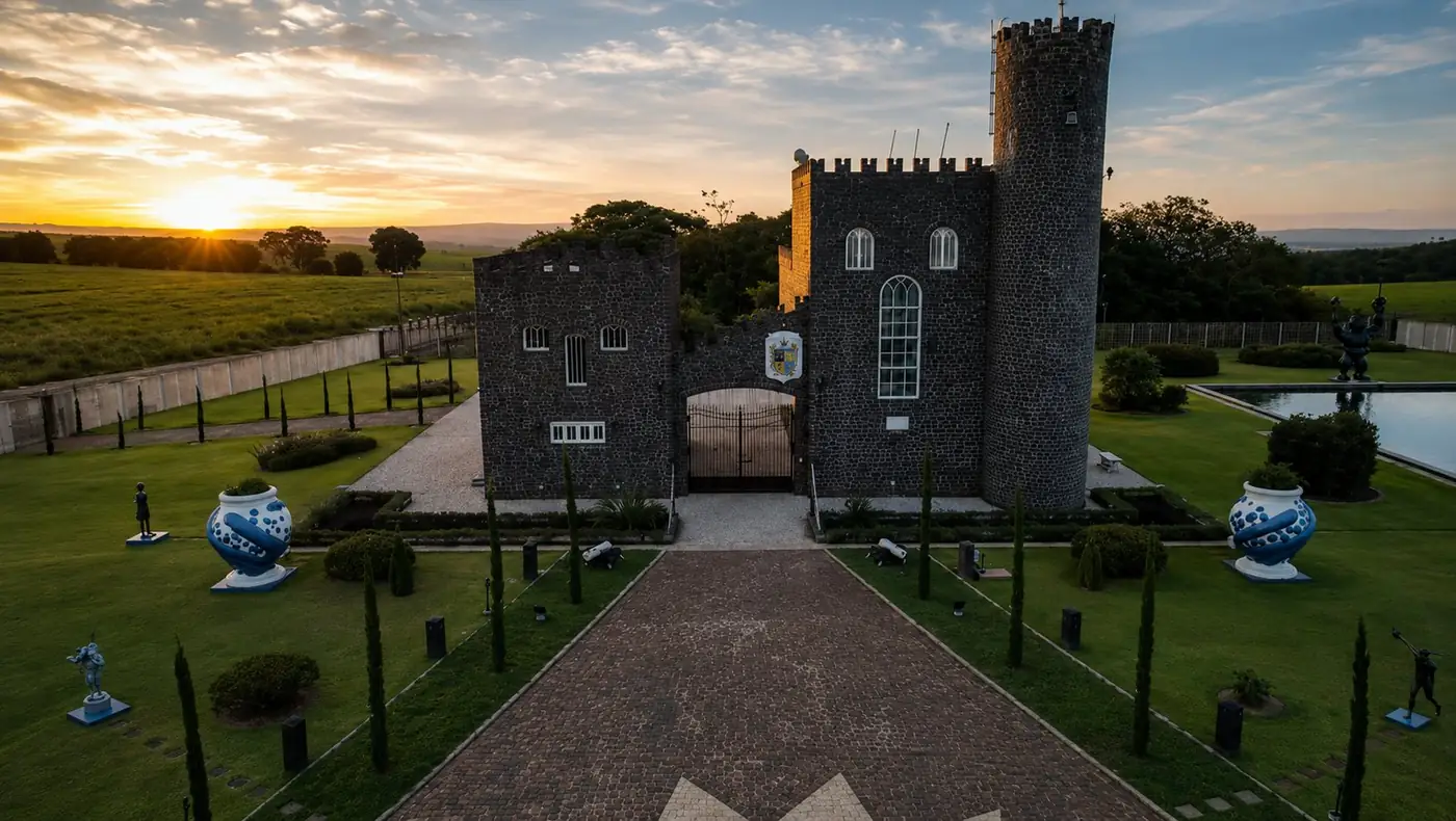 Castelo Almansa ao entardecer